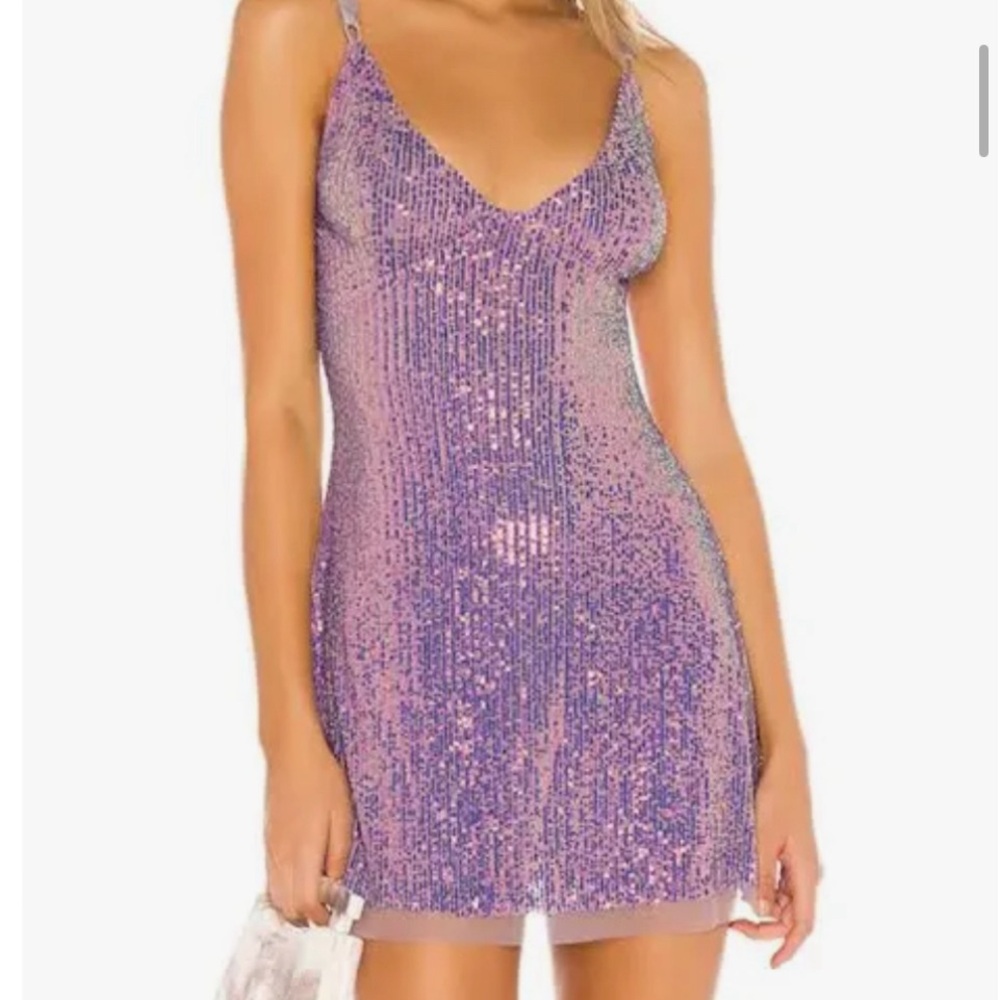 FREE PEOPLE SEQUIN SHIMMER SLIP MINI DRESS